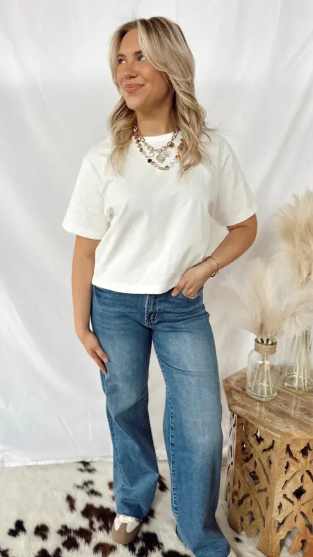 The Manhattan Wide Leg Jeans